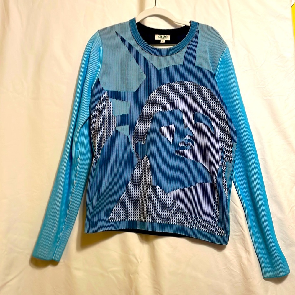 Blue Women’s Kenzo Sweater, Size Small